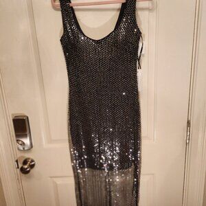 Siena Women's Sequined Mesh Sheath Dress. New with tags.